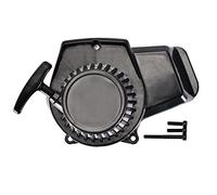 WOOSTAR Démarreur à Rappel Remplacement pour 2 Temps 47cc 49cc Pocket Bike Mini Quad Pit Bike Scooter ATV Noir