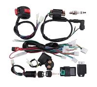 WOOSTAR Harnais de Fil CDI Bobine D'allumage Kill Switch Plug Reconstruire Kit Remplacement pour 50cc 90cc 110cc 125cc ATV Chinois Quad Bike Pit Bike Go Kart Buggy