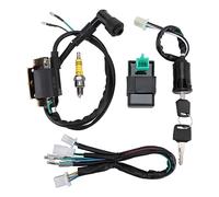 WOOSTAR Interrupteur à Clé de Bobine D'allumage CDI de Faisceau de Fils Kit de Reconstruction Remplacement pour 50cc 70cc 90cc 110cc 125cc ATV Quad Dirt Pit Bike Buggy Go Kart