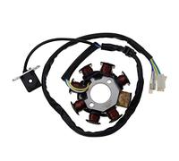 WOOSTAR Stator Magnéto 8 Bobine 5 Fils Remplacement pour 4 Temps 50cc 60cc 80cc Chinois ATV 4 Roues Quad GY6 152QMI Moteur Taotao Crossfire Scooter