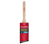 Wooster 5231-2 1/2 Series 5231 Brosse d'angle à Bord 6,3 cm, Blanc/doré, 2 1/2 inch