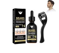 Wootapson Set 60ml De Soin Pour La Barbe, Huile De Croissance Du Poil Facial, Favorise La Pousse Du Poil, Hydrate Et Nourrit, Renforce La Brillance De Votre Barbe, Pour Tous Les Types De Poil
