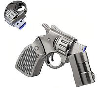 Wooteck 8/16/32/64GB USB Flash Drive en métal Revolver 16 Go Bronze