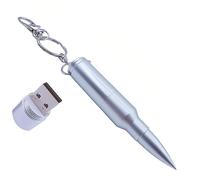 Wooteck 8/16/32/64GB USB Flash Drive en métal Revolver 32 Go Silver Bullet