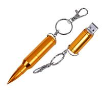 Wooteck 8/16/32/64GB USB Flash Drive en Métal Revolver 8GB Bronze Bullet