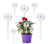 WOOWAIR Lot de 6Pcs Bulbes d’Arrosage Automatique Dispositif D'irrigation, Boule Auto-arrosage en Verre Coloré pour Plante Fleur D'intérieur et D'extérieur (Forme de Goutte d'eau)