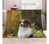 Woowin 3D Plaid Couverture Polaire en Flanelle Berger Australien Douce Chaude Microfibre ete Hiver Couverture 130x150 Chien Animal Couvre-lit Couverture de cnapé pour Enfant Fille Garcon Adultes