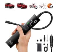 Woowind Compresseur Air Portatif Premium, Câble 12V, SUV, 10.3BAR | Gonfleur De Pneu Premium, 2X Plus Rapide, Pompe À Air Pour Pneus Voiture, Arrêt Automatique