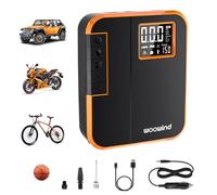 Woowind DP3 Gonfleur de Pneus Compresseur d'air Portable, 12V Pompe Pneu de Voiture et Pompe Air sans Fil pour Les Pneus de Voiture, Moto, Scooter, Dirtybike et Ball
