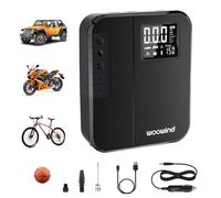 Woowind DP3 Gonfleur de Pneus Compresseur d'air Portable, 12V Pompe Pneu de Voiture et Pompe Air sans Fil pour Les Pneus de Voiture, Moto, Scooter, Dirtybike et Ball