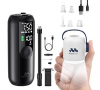 Woowind LP1 + Kona Air - Bundle Gonfleur de Pneus 150PSI pour Voiture/Vélo et Pompe Électrique 200L/min pour Gonflables Camping avec LED