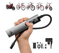 Woowind Pompe a Velo, Presta Schrader Dunlop, VTT E-Bike, 10,3 Bar | Gonfleur Électrique, Gonflage En 2 Minutes, Compresseur Portatif, Dunlop, Route, VTT Et Vélo Électrique