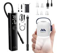 Woowind Ventus Pro + Kona Air - Bundle Premium Gonfleur de Pneus 150PSI Double Alimentation pour Voiture/SUV et Pompe 200L/min pour Matelas/Gonflables avec LED SOS