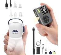 Woowind Ventus Race + Kona Air - Bundle Mini Gonfleur Vélo 120PSI Ultra-Rapide et Pompe Électrique 200L/min pour Camping/Gonflables avec Contrôle Pression