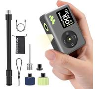 Woowind Ventus Race Pompe à Vélo Portable avec Jauge de Pression Digitale, 120 PSI, Rechargeable pour Vélo de Route, VTT, Ballons de Sport, Valves Schrader et Presta