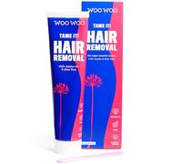 WooWoo Tame It! Crème Dépilatoire Naturelle Intime - Épilatoire Vegan pour Peau Sensible - Zones Génitales, Bikini, Jambes & Fesses - Crème sous la Douche avec Aloe Vera - 200ml
