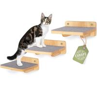 WOOWOOD® Mur d'escalade pour Chat | Lot de 3 escaliers pour Chat | Mur d'escalade pour Chat | Échelle pour Chat | Mur d'escalade pour Chat | XL