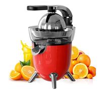 Woox 100W Exprimidor Eléctrico de Cítricos con Brazo de Palanca, Exprimidor de Naranjas Silencioso con 2 Conos para Limones y Pomelos, Boquilla Antigoteo, Sin BPA, Desmontable y Fácil de Limpiar