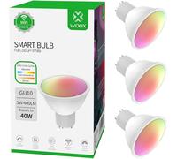 WOOX Ampoules intelligentes WiFi à changement de couleur (Pack de 3 GU10)