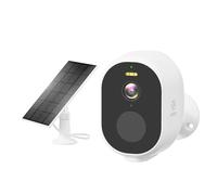 Woox Caméra de Surveillance extérieure Solaire 2,5 K 4 MP WiFi Caméra de Surveillance extérieure sans Fil avec Batterie, lumière Vision Nocturne Couleur, détection de Mouvement PIR, IP65, 2,4 GHz