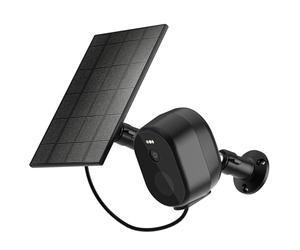 Woox Caméra de Surveillance extérieure Solaire 2,5 K 4 MP WiFi Caméra de Surveillance extérieure sans Fil avec Batterie, lumière Vision Nocturne Couleur, détection de Mouvement PIR, IP65, 2,4 GHz