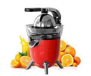 WOOX Extracteur d’orange électrique MX0217, 100 W, ABS + acier inoxydable, rouge | Presse-agrumes à moteur ultra-puissant, poignée antidérapante pour un jusage sans effort, arrêt automatique, pièces c