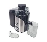 WOOX Machine à jus centrifuge, Extracteur de jus centrifuge 600 W avec goulotte d’alimentation à large ouverture de 3 po pour fruits et légumes, Facile à nettoyer, Acier inoxydable, sans BPA, Noir