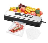 WOOX Machine sous Vide Alimentaire, Appareil de Mise sous Vide Compact pour la Cuisine, Modes Sec et Humide pour une Conservation Optimale, Avec 10 Sacs et Coupe-sac Intégré