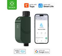 WOOX Programmateur d’Arrosage WiFi 2,4 GHz, Contrôleur d’Irrigation Automatique, Compatible avec Tuya et Smart Life, Fonctionne avec Alexa et Google, Sans Hub, IP65, G3/4, Retard Pluie, Mode Manuel, B