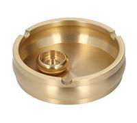 WOOXGEHM Cendrier Rond en Laiton, Cendrier à Cigarettes, Conteneur de Cendres de Cigarettes Décoratif Portable, Style de Mode Moderne, pour Bureau à Domicile