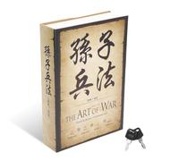 WOOXGEHM Coffre Fort, Creux avec Compartiment Secret Caché, Serrure à Combinaison, avec Clé, Simule Un Coffre Fort de Livre Solide pour Une Utilisation à Domicile