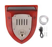 WOOXGEHM Répulseur d'animaux Solaire, Port USB Rechargeable, Chasseur de Chiens Solaire, Alarme 129 Décibels, Protège Les Fermes, Utilisé pour Repousser Les Lapins, Les Renards et Les Sangliers.