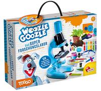 WOOZLE GOOZLE Le Super Laboratoire de Recherche (boîte d'expériments) : 2 en 1 : Grande boîte d'expérimentation + Microscope de Haute qualité !