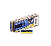 Woozoo, Piles alcalines AAA (Paquet de 20), 1.5V, 1250mAh, Puissance Longue durée, Durée de Vie de 10 Ans, pour Les Petits appareils électriques - Dry Cell Battery LR03 - Bleu