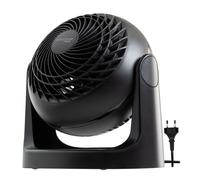 Iris Ohyama Woozoo, Ventilateur de bureau silencieux, puissant & portable, 13m², Portée 12m, Inclinaison verticale à 360°, Bureau - Woozoo PCF-HE15 - Noir