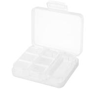 Wopanxye Pilulier hebdomadaire portable pour 7 jours, double joint, résistant à l'humidité, pour médicaments, sans BPA, pour médicaments, capsules, vitamines (blanc transparent)