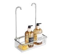 Wopeite Étagère de Douche, Panier sans Perçage à accrocher au Mitigeur de Douche, Porte Shampoing à suspendre en Acier Inoxydable, 25x35x13cm, Argent