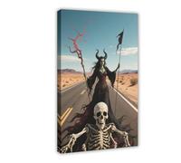 WOPIYNAG Impression sur toile « Death on The Desert Highway Hell Witch » - 20 x 30 cm
