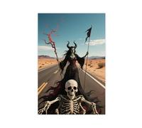 WOPIYNAG Impression sur toile « Death on The Desert Highway Hell Witch » - 20 x 30 cm