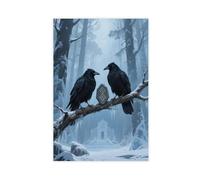 WOPIYNAG Impression sur toile représentant un corbeau dans la mythologie nordique 30 x 45 cm