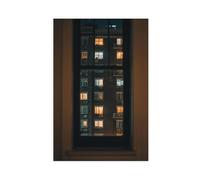 WOPIYNAG Poster sur toile « A Glimpse of City Life » - Décoration de chambre à coucher - 50 x 75 cm