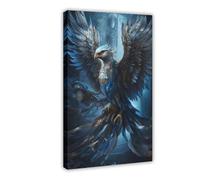 WOPIYNAG Poster sur toile avec emblème de la maison de la sagesse 20 x 30 cm