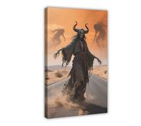 WOPIYNAG Poster sur toile « Death on The Desert Highway Hell Witch » - Décoration de chambre à coucher - Cadeau idéal - 20 x 30 cm