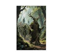 WOPIYNAG Poster sur toile Gardiens de la forêt de la Terre du Milieu 60 x 90 cm