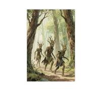 WOPIYNAG Poster sur toile Les Gardiens de la Forêt de la Terre du Milieu - Décoration de chambre à coucher - 40 x 60 cm