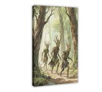 WOPIYNAG Poster sur toile Les Gardiens de la Forêt de la Terre du Milieu - Décoration de chambre à coucher - 30 x 45 cm