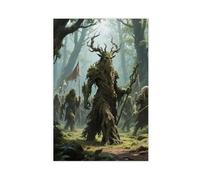 WOPIYNAG Poster sur toile Les Gardiens de la Forêt de la Terre du Milieu - Décoration de chambre à coucher - 30 x 45 cm
