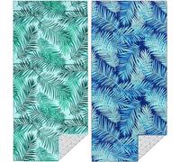 Woplagyreat Serviette de Plage Microfibre XXL Serviettes Drap Accessoire Piscine Grande Vacances Micro Fibre Homme Beach Towel Eponge Fille Essuie Decoration Indispensable Femme 90x180 Towels Adulte