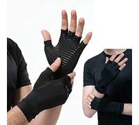 Wopohy Gants d'arthrite 1 Paire de Gants de Compression sans Doigts pour l'arthrose pour Hommes et Femmes