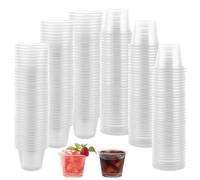 WOPPLXY 500 Pièces Shooter Plastique de Transparent, 40ml/4cl Verrine Plastique Aperitif, Verres à Shot Réutilisable en PP pour les Fêtes, les Mariages, la Boutique, les Réunions, les Fêtes de Noël